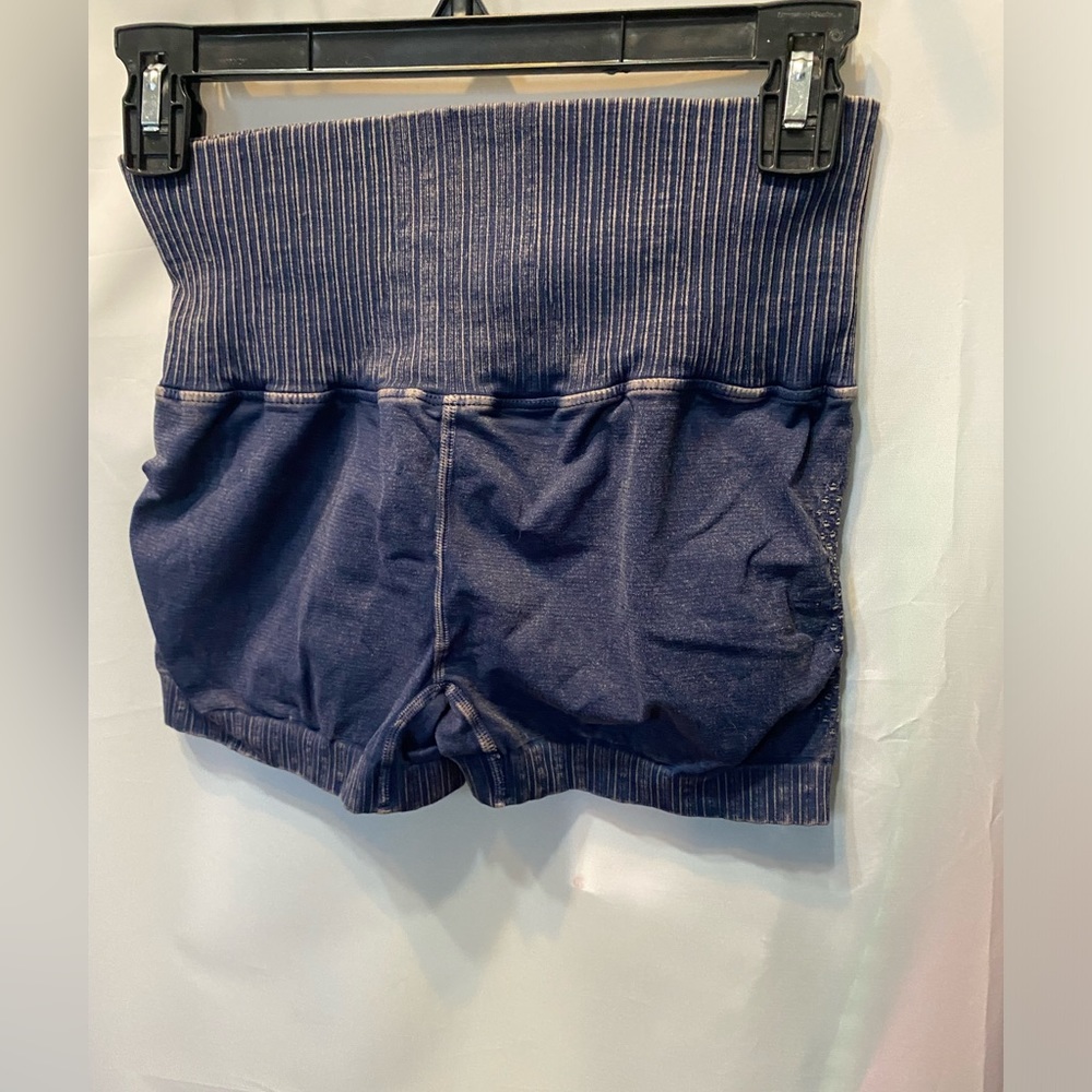 NWOT Free People Deep Este Navy Good Karma Running Shorts Size M-L